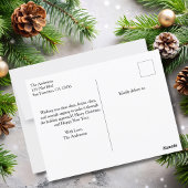 Sonniger Weihnachtsbaum auf Fotos der Familie Airp Postkarte