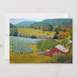 Sonniger Weinberg Feiertagskarte