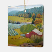 Sonniger Weinberg Keramikornament (Links)