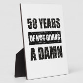 Sonniges 50. Jahr Geburtstagsgeschenk Fotoplatte (Seite)