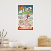 Sonniges Alberta Winterwunderland in Kanada Poster (Küche)