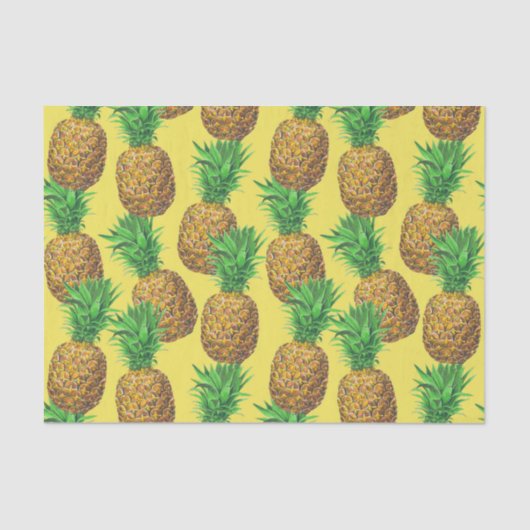 Sonniges Ananas-Hygienepapier Seidenpapier (Vorderseite)