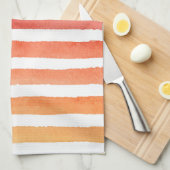 Sonniges Aquarellmuster Geschirrtuch (Viertel Falte)