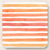 Sonniges Aquarellmuster Getränkeuntersetzer (Vorderseite)