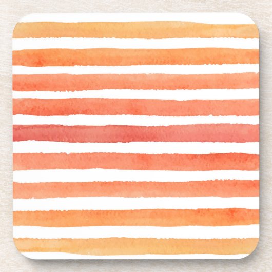 Sonniges Aquarellmuster Getränkeuntersetzer (Vorderseite)