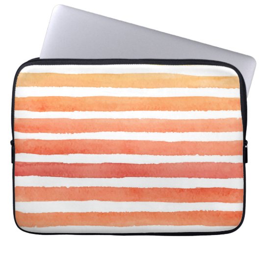 Sonniges Aquarellmuster Laptopschutzhülle (Vorderseite)