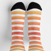 Sonniges Aquarellmuster Socken (Oben)