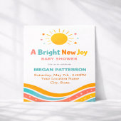 Sonniges Baby Shower Einladung | Hell und Modern