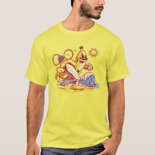 Sonniges Bananensurfen am Strand T-Shirt