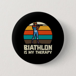 Sonniges Biathlon Winterski Skivergnügen Skivergnü Button