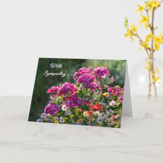 Sonniges Blumengarten Karte (Gelbe Blume)