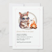 Sonniges Camping "S'more Fun to be One" Einladung (Vorderseite)