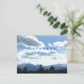 Sonniges Colorado Bergblick Postkarten (Stehend Vorderseite)