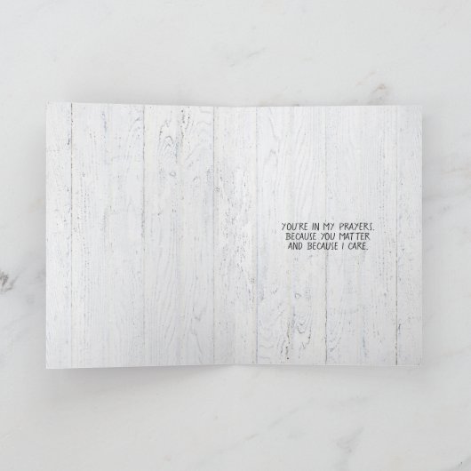 Sonniges Denken von dir Karte (Innenseite)