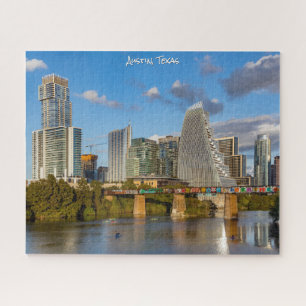 Sonniges Downtown Austin am Colorado River Puzzle
