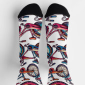 Sonniges Fahrrad für Radfahrer - Mädchen Socken (Oben)