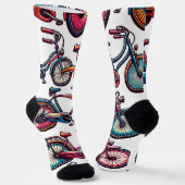 Sonniges Fahrrad für Radfahrer - Mädchen Socken (Gewinkelt)