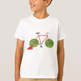 Sonniges Fahrrad mit Wassermelonrädern T-Shirt