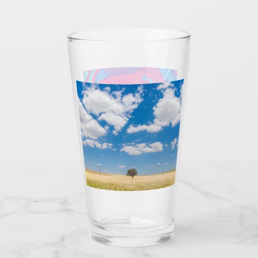 sonniges Feld Glas (Vorderseite)
