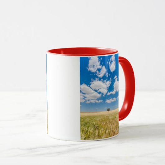 sonniges Feld Tasse (VorderseiteRechts)