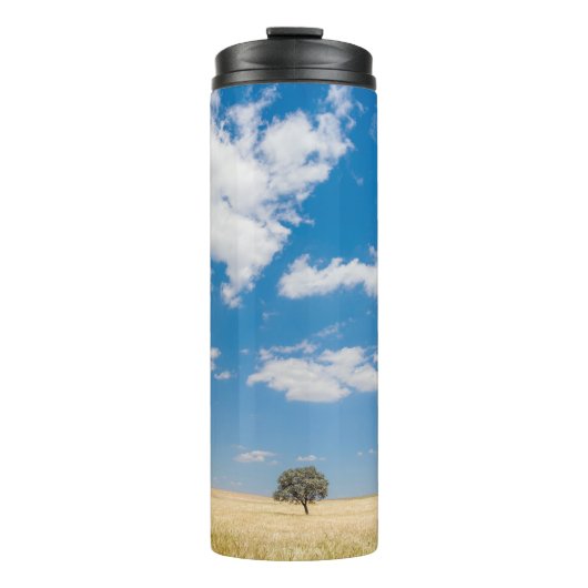 sonniges Feld Thermosbecher (Vorderseite)