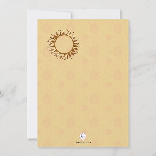 Sonniges Foto Einladung (Rückseite)