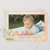 Sonniges Foto Geburtstagseinladung Einladung (Vorne/Hinten)