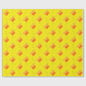 SONNIGES GELB 50ER GESCHENKPAPIER (Flach)