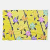Sonniges Gelb mit Blume Geschirrtuch (Horizontal)