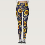 Sonniges gelbes leggings<br><div class="desc">Dieses elegante und schicke Blumenmuster ist während der Sommerperiode perfekt. es kennzeichnet einen gelben und braunen Watercolor gemaltes Sonnenblumemuster mit Imitat Druckgoldfolien-Blätter auf einen einfachen Marineblauhintergrund. Dieser Druck ist modisch, Land und modernes. *** WICHTIGE ENTWURFS-ANMERKUNG: Für irgendwelche fertigen Sie Antrag wie zusammenpassende Produktanträge, Farbänderungen, Platzierungsänderungen oder jeder möglicher andere Änderungsantrag...</div>