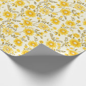 Sonniges Gelbes Vergnügen: Eine Minimalistische Ho Geschenkpapier (Ecke)