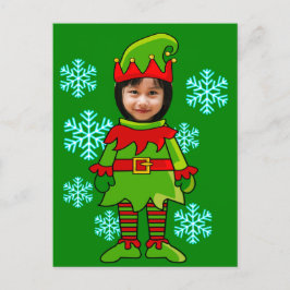 Sonniges Gesicht im Loch-Elf-Postkarte Postkarte