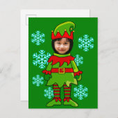 Sonniges Gesicht im Loch-Elf-Postkarte Postkarte (Vorne/Hinten)