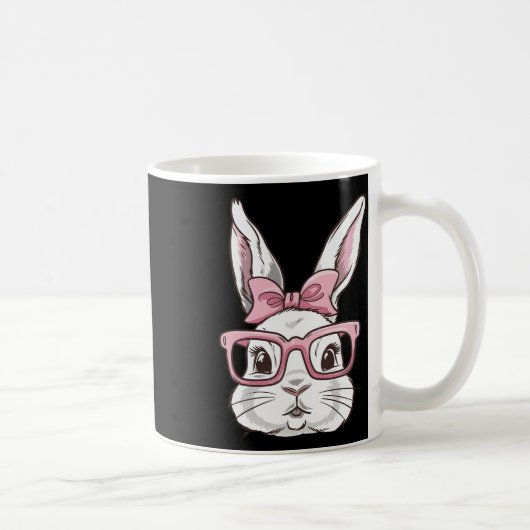 Sonniges Gesicht mit rosafarbenen Sungles Bow Kraw Kaffeetasse (Rechts)