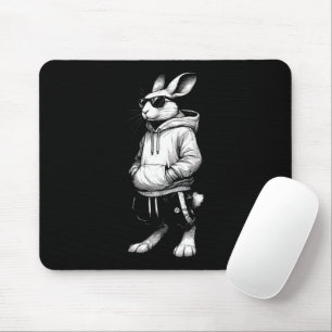Sonniges Gesicht mit Sonnenbrille Happy Ostertag Mousepad
