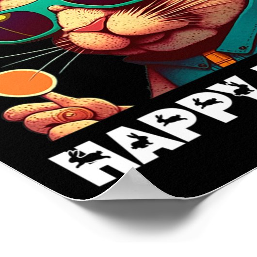 Sonniges Gesicht mit Sungles Jungs Männer Kinder K Poster (Ecke)