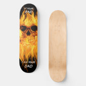 Sonniges gotisches Skull Skateboard Deck (Vorderseite)