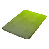 Sonniges Grün, Waldgrün, warme Farben Badematte (Schrägansicht)
