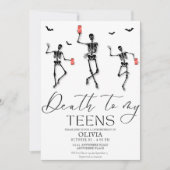 Sonniges Halloween, 18. Geburtstag Einladung (Vorderseite)