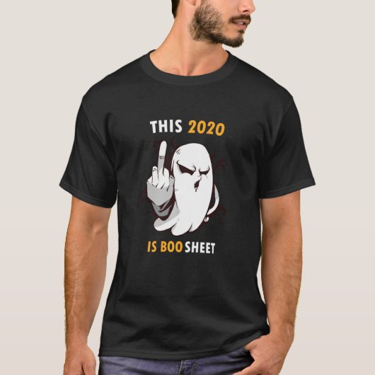 Sonniges Halloween 2020 ist Booblätter, zornig Gho T-Shirt (Vorderseite)