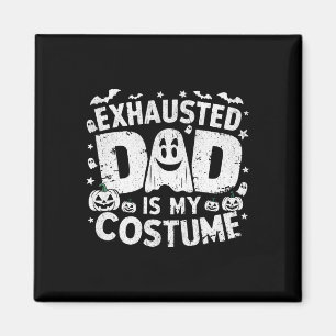 Sonniges Halloween Erschöpfter Vater ist mein Kost Magnet