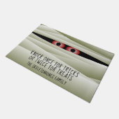 Sonniges Halloween Mummy Monster Eyes Doormat Fußmatte (Schrägansicht)