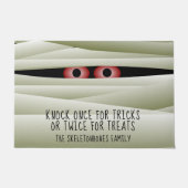 Sonniges Halloween Mummy Monster Eyes Doormat Fußmatte (Vorderseite)