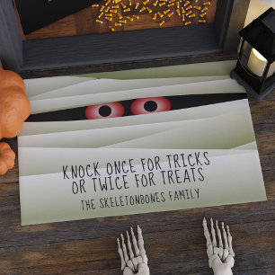 Sonniges Halloween Mummy Monster Eyes Doormat Fußmatte