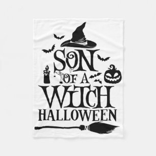 Sonniges Halloween Sohn einer Hexe von Fleecedecke