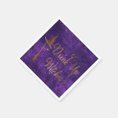 Sonniges Halloween trinkt Hexen Serviette (Ecke)