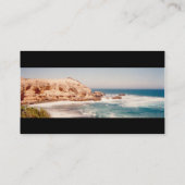 Sonniges Klippen-Foto Visitenkarte (Rückseite)