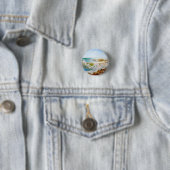 Sonniges Meer mit donnernden Wellen Button (Beispiel)