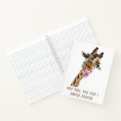 Sonniges Notebook mit spielerischer Giraffe - Läch Notizblock (Innenseite)