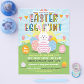 Sonniges Ostern Bunny Bunny Colorful Egg Hunt Even Flyer (Einzeln)